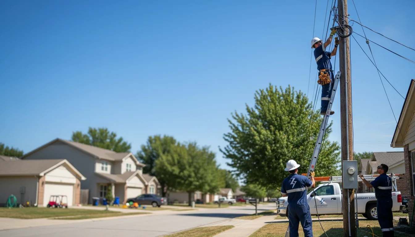 Residential electrician providing installation services in Elvaston, IL